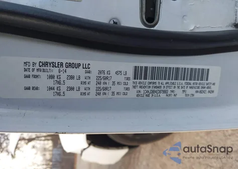 2014 Jeep Compass Sport from USA, damaged, VIN 1C4NJDBB4ED879883